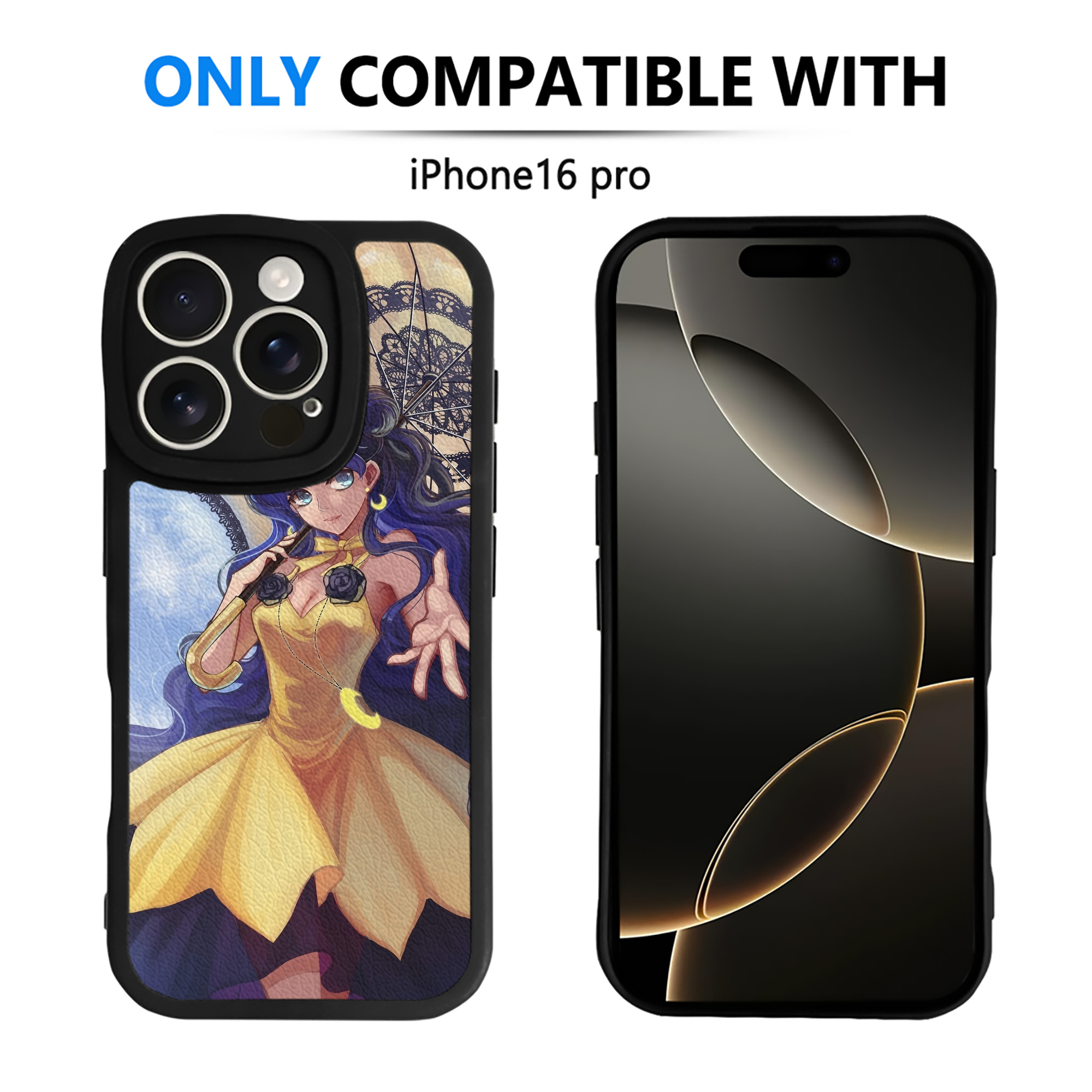 （画像用） 美少女戦士セーラームーン Sailor Moon 【iPhone 16シリーズ対応】シリコンスマホケース（レザー調） 材質：シリコン